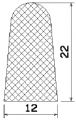 MZS 25672 - EPDM sponge profiles - Semi-circle, D-profiles